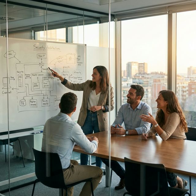 Equipo Delbion en sesión de trabajo