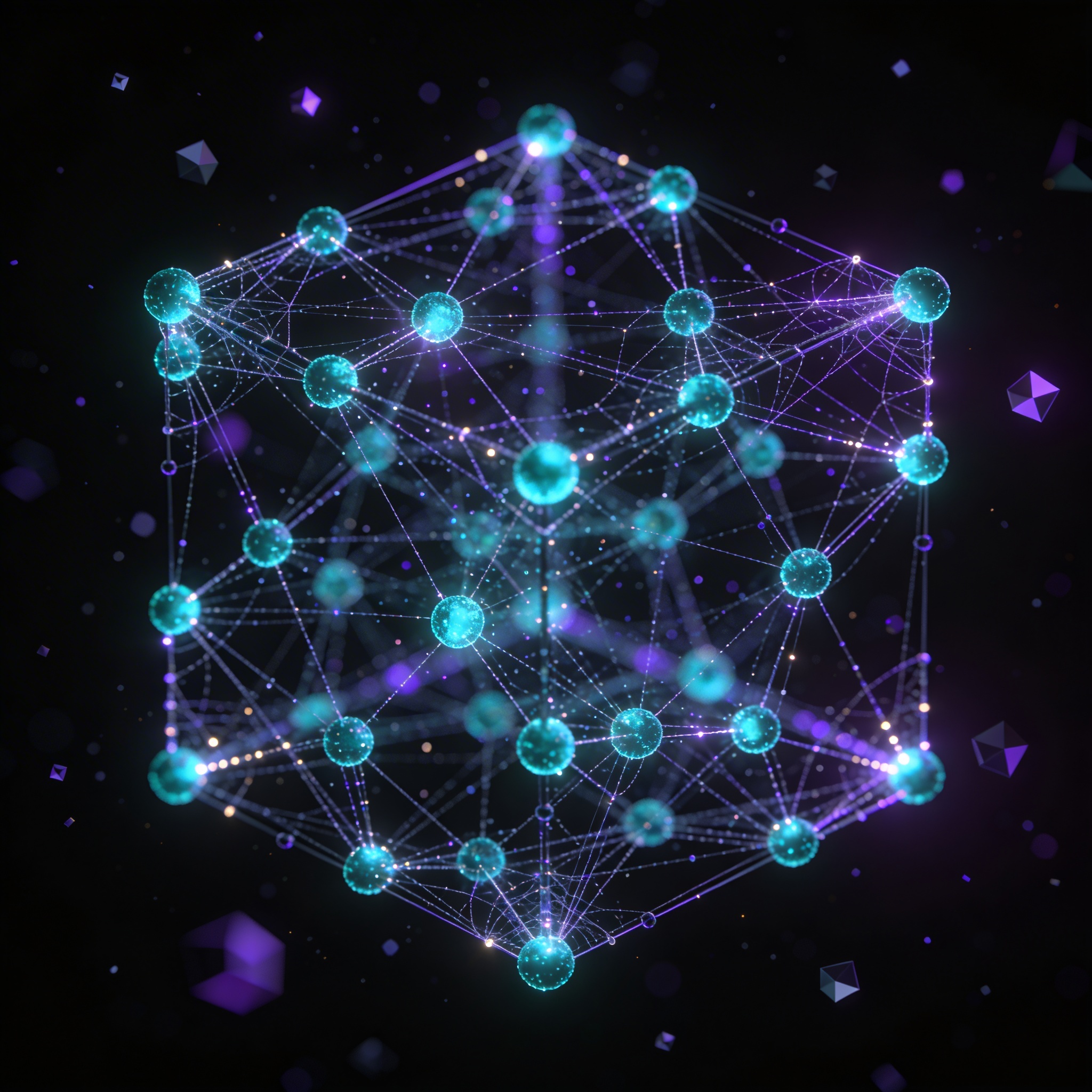 Red neuronal representando formación en IA